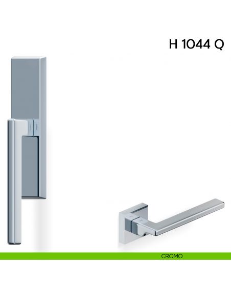 Maniglia per finestra cremonese H 1044 Q Valli collezione Fusital cromo