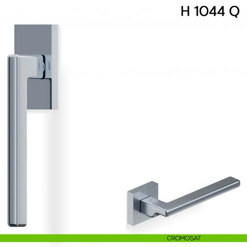Maniglia per finestra martellina DK H 1044 Q Valli collezione Fusital cromosat