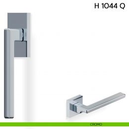 Maniglia per finestra martellina DK H 1044 Q Valli collezione Fusital con rosetta fine 2