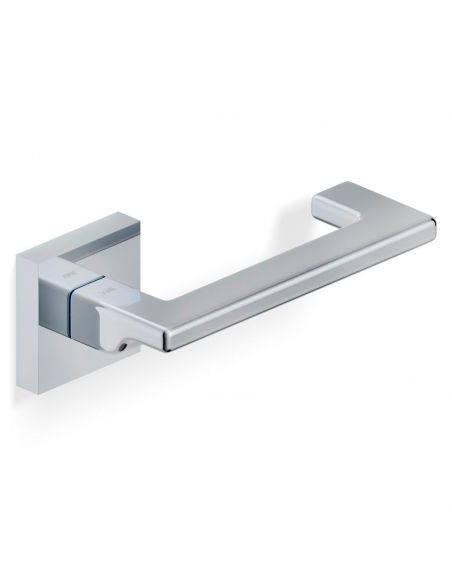 Maniglia per porta H 1044 Q U Valli collezione Fusital con rosetta quadra