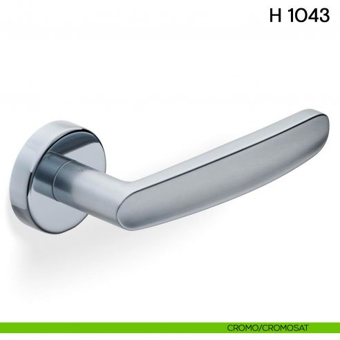 Maniglia per porta H 1043 Valli collezione Fusital cromo - cromosat