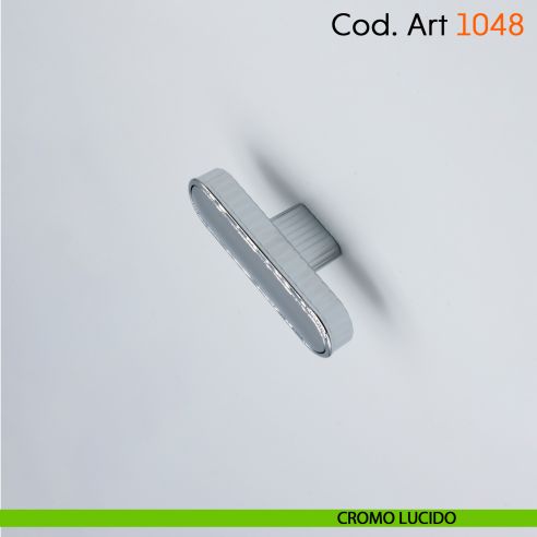 Maniglia di design per mobile moderno Cosmov articolo 1048 cromo lucido