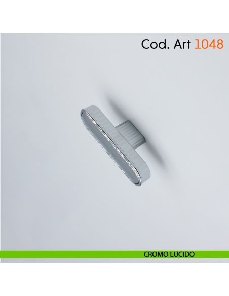 Maniglia di design per mobile moderno Cosmov articolo 1048 cromo lucido