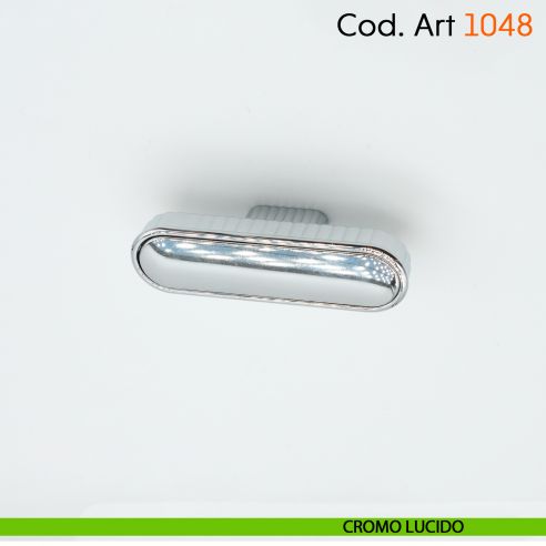 Maniglia di design per mobile moderno Cosmov articolo 1048 cromo lucido