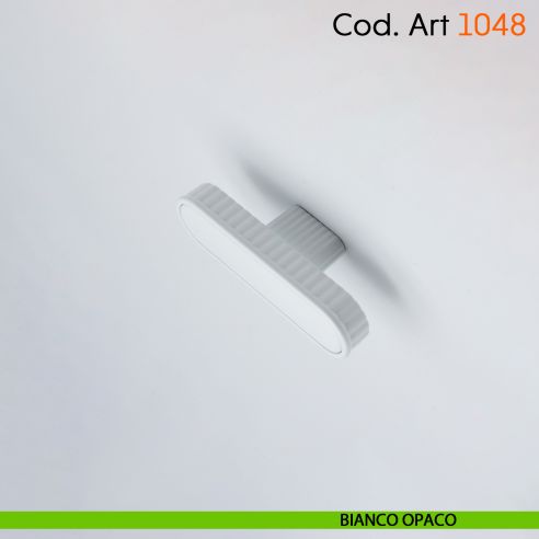 Maniglia di design per mobile moderno Cosmov articolo 1048 bianco opaco