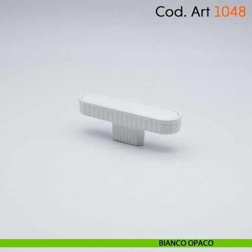 Maniglia di design per mobile moderno Cosmov articolo 1048 bianco opaco