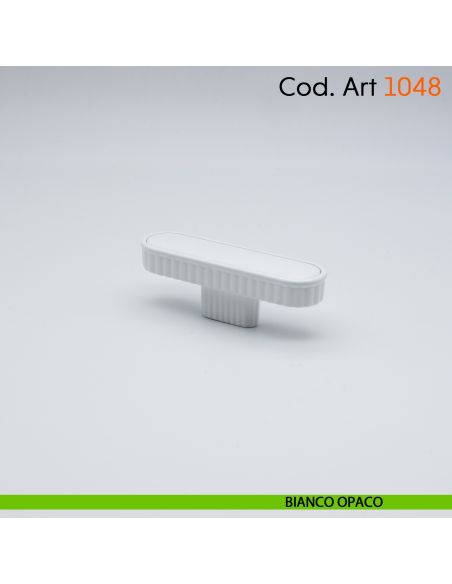 Maniglia di design per mobile moderno Cosmov articolo 1048 bianco opaco
