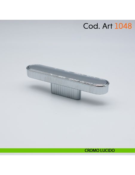 Maniglia di design per mobile moderno Cosmov articolo 1048 cromo lucido