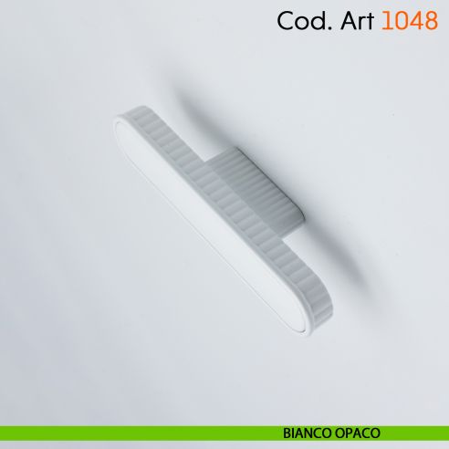Maniglia di design per mobile moderno Cosmov articolo 1048 bianco opaco