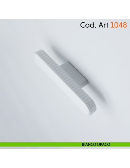 Maniglia di design per mobile moderno Cosmov articolo 1048 bianco opaco