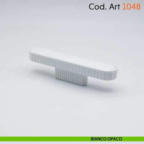 Maniglia di design per mobile moderno Cosmov articolo 1048 bianco opaco