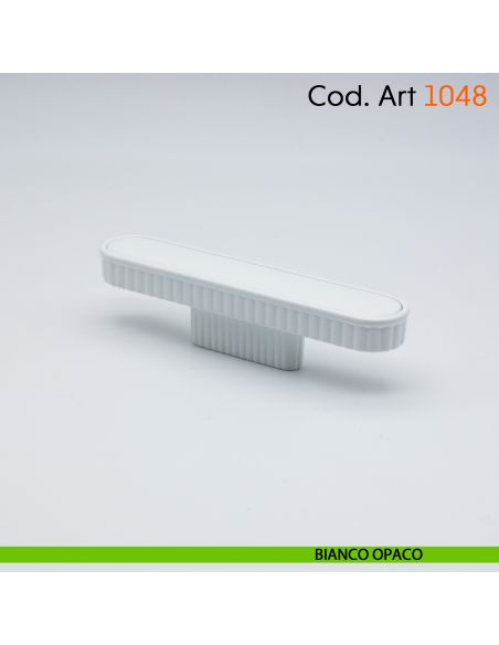 Maniglia di design per mobile moderno Cosmov articolo 1048 bianco opaco