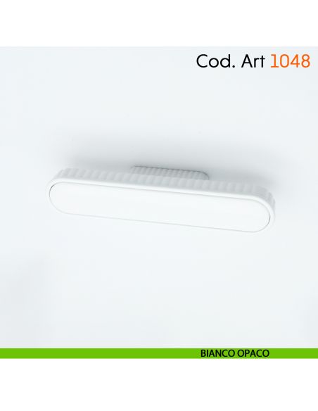 Maniglia di design per mobile moderno Cosmov articolo 1048 bianco opaco