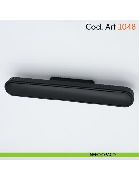 Maniglia di design per mobile moderno Cosmov articolo 1048 nero opaco