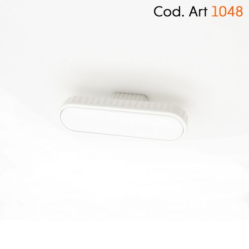 Maniglia di design per mobile moderno Cosmov articolo 1048 bianco opaco