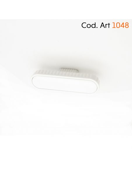 Maniglia di design per mobile moderno Cosmov articolo 1048 bianco opaco