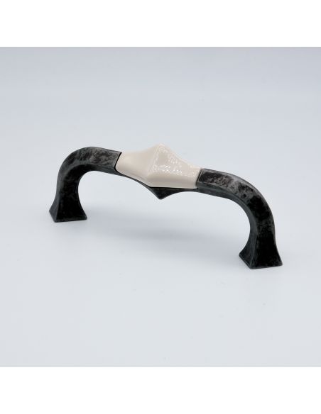 Maniglia in porcellana shabby per mobile rustico Cosmov articolo 1220