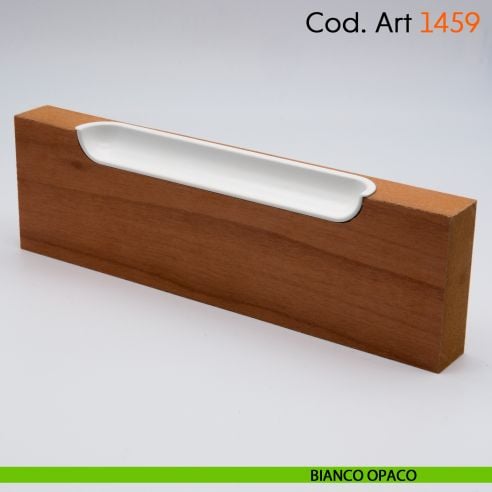 Maniglia incasso di design per mobile moderno Cosmov articolo 1459 bianco opaco