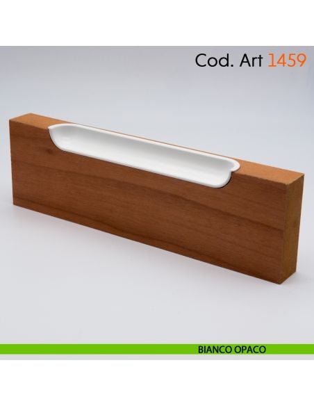 Maniglia incasso di design per mobile moderno Cosmov articolo 1459 bianco opaco