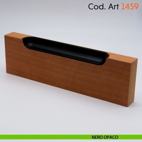 Maniglia incasso di design per mobile moderno Cosmov articolo 1459 nero opaco