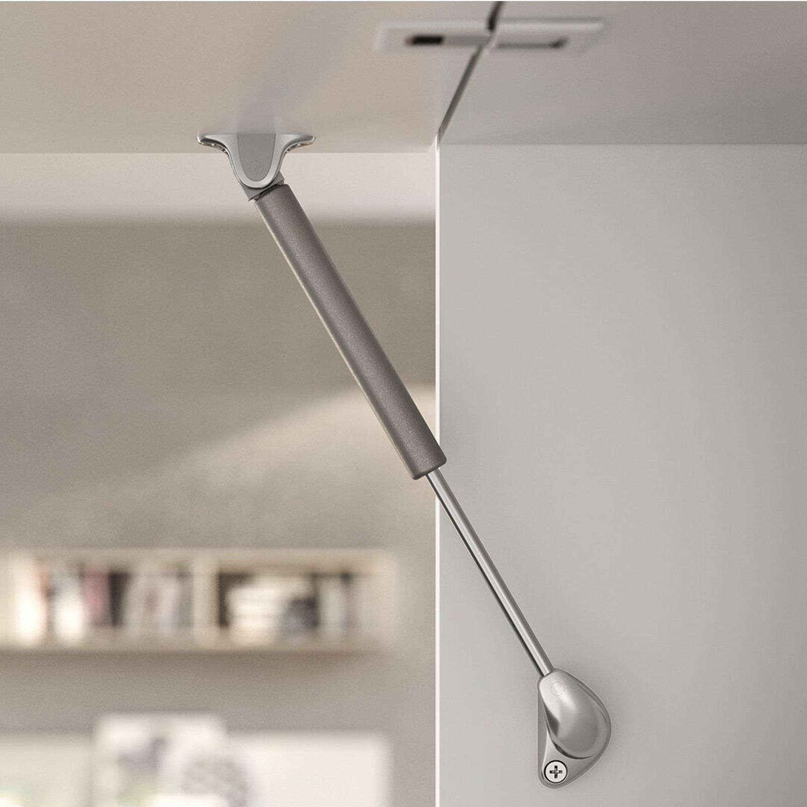 Molla Asta Gas Per Ante - Modello Compact Frizionata, Colore Grigio, 355 Mm, 90 N, Per Ante A Rialzo - Foto 6