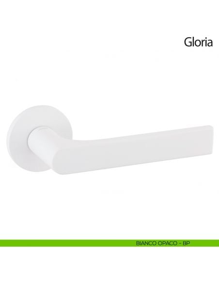 Maniglia per porta Gloria Olivari bassa bianco opaco