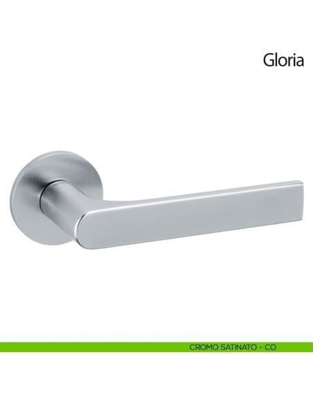Maniglia per porta Gloria Olivari bassa cromo satinato