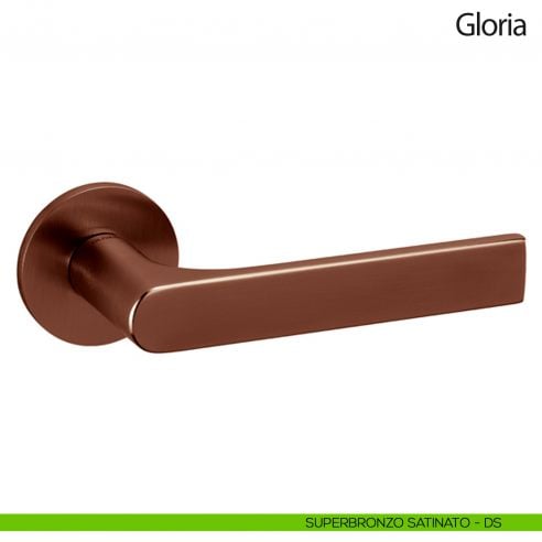 Maniglia per porta Gloria Olivari bassa superbronzo satinato