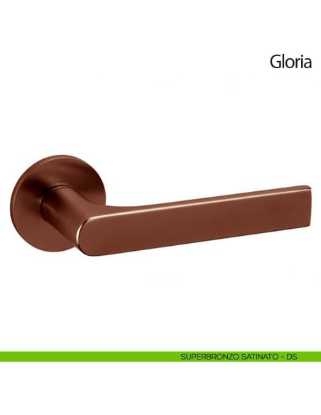 Maniglia per porta Gloria Olivari bassa superbronzo satinato