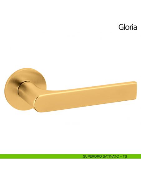 Maniglia per porta Gloria Olivari bassa superoro satinato
