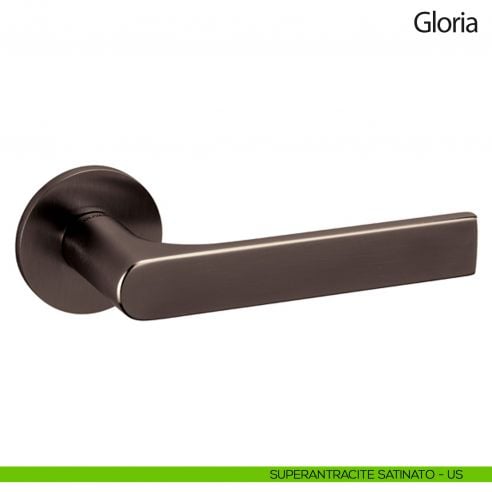 Maniglia per porta Gloria Olivari bassa superantracite satinato