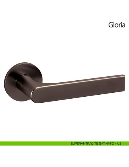 Maniglia per porta Gloria Olivari bassa superantracite satinato
