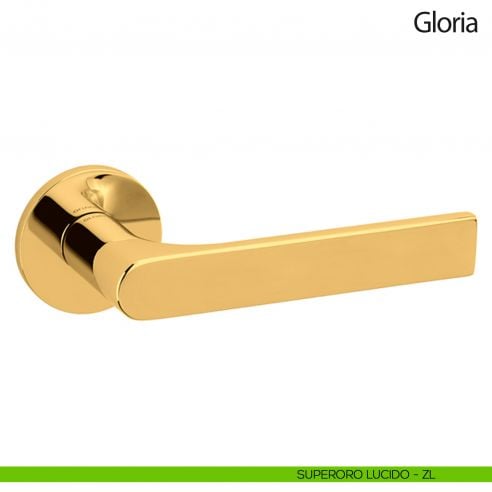Maniglia per porta Gloria Olivari bassa superoro lucido