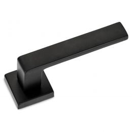 Maniglia per porta Quadrata nero opaco moderna