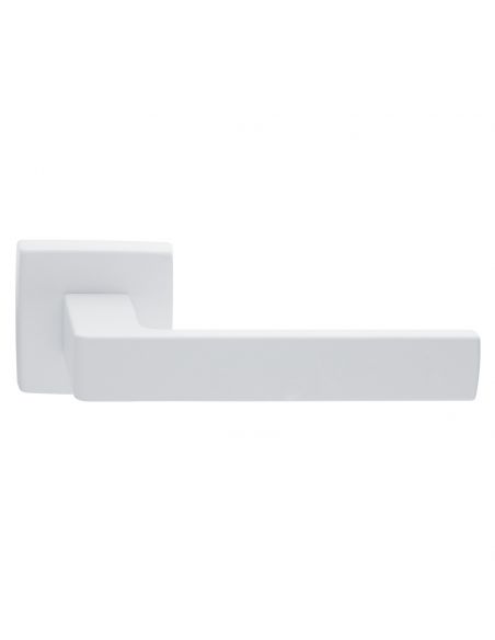 Maniglia per porta Quadrata bianco opaco moderna