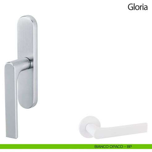 Maniglia per finestra cremonese Gloria Olivari bianco opaco