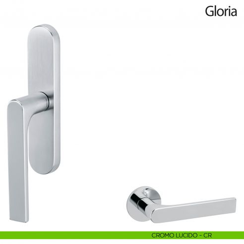 Maniglia per finestra cremonese Gloria Olivari cromo lucido