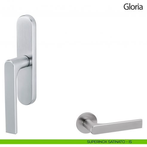 Maniglia per finestra cremonese Gloria Olivari superinox satinato
