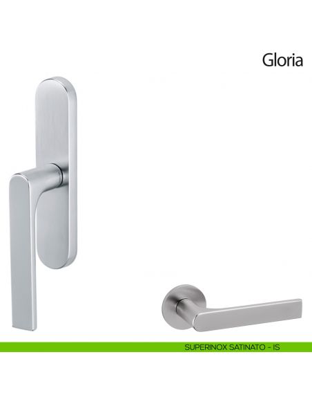 Maniglia per finestra cremonese Gloria Olivari superinox satinato