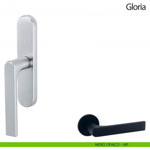 Maniglia per finestra cremonese Gloria Olivari nero opaco