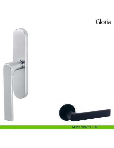 Maniglia per finestra cremonese Gloria Olivari nero opaco
