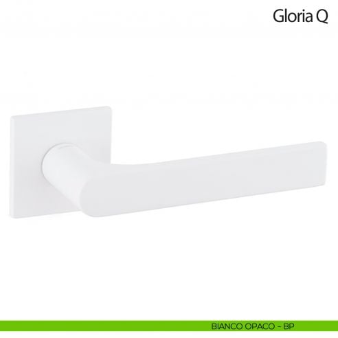 Maniglia per porta Gloria Q Olivari bassa bianco opaco