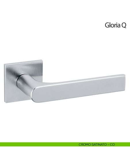 Maniglia per porta Gloria Q Olivari bassa cromo satinato