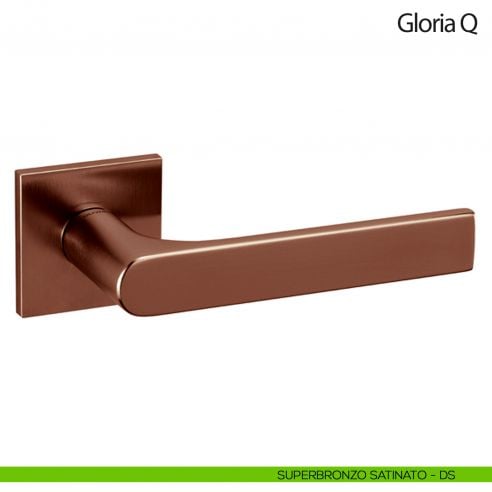 Maniglia per porta Gloria Q Olivari bassa superbronzo satinato