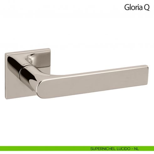 Maniglia per porta Gloria Q Olivari bassa supernichel lucido