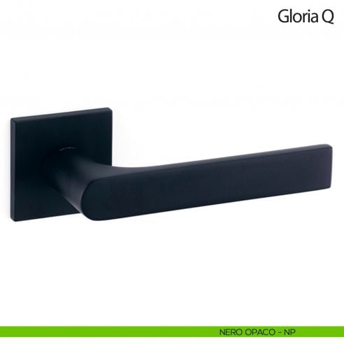 Maniglia per porta Gloria Q Olivari bassa nero opaco
