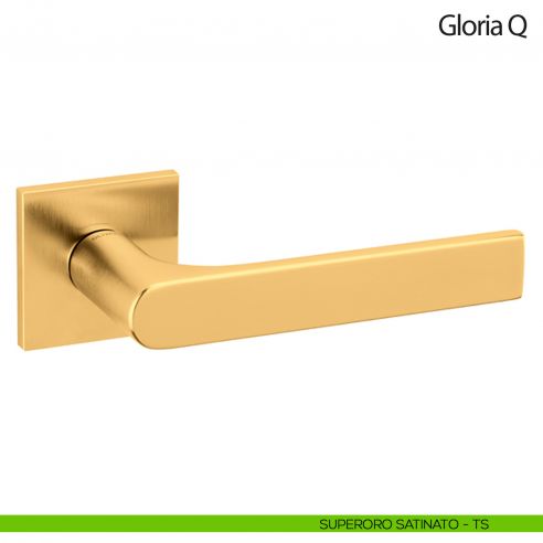 Maniglia per porta Gloria Q Olivari bassa superoro satinato