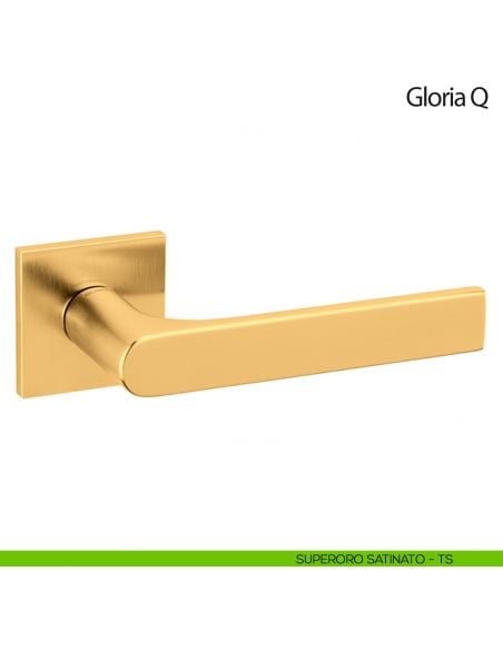 Maniglia per porta Gloria Q Olivari bassa superoro satinato