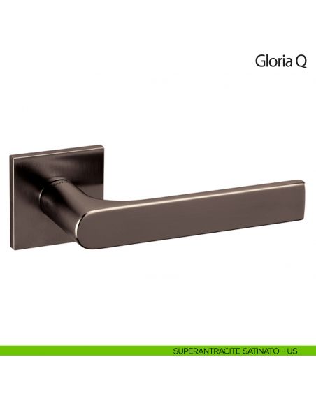 Maniglia per porta Gloria Q Olivari bassa superantracite satinato