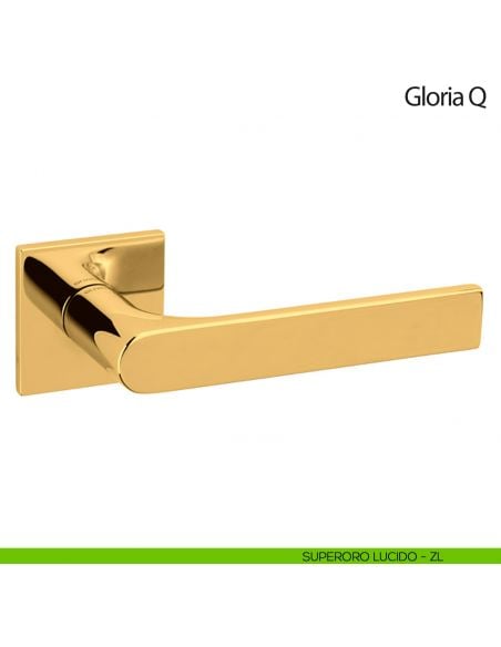 Maniglia per porta Gloria Q Olivari bassa superoro lucido